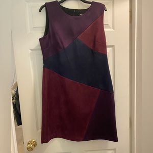 Patchwork Suede Dress